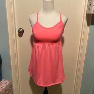 CHAMPION PINK DRAWSTRING BOTTOM ATHLETIC TANK